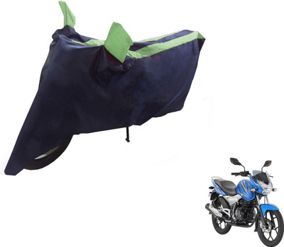 Auto Hub Two Wheeler Cover for Bajaj(Discover 125 DTS-i, Black, Green)