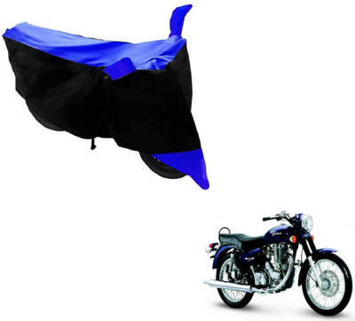 Flipkart SmartBuy Two Wheeler Cover for Royal Enfield(Black, Blue)