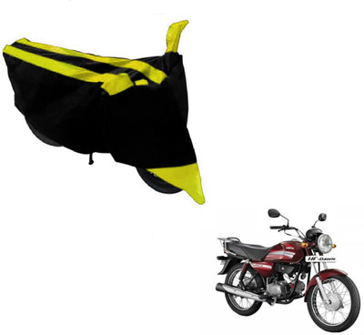 MOCKHE Two Wheeler Cover for Hero(HF Dawn, Black, Yellow)