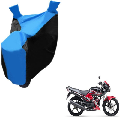 Auto Hub Two Wheeler Cover for Yamaha(SS 125, Black, Blue)