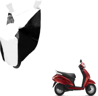 Auto Hub Two Wheeler Cover for Honda(Activa 125, Black, White)