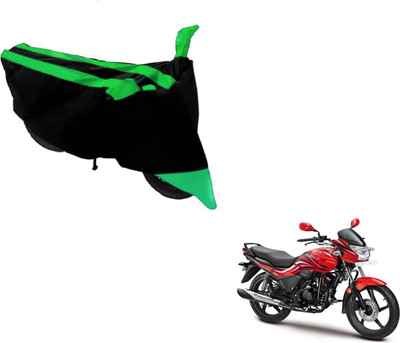 MOCKHE Two Wheeler Cover for Hero(Passion Xpro, Black, Green)