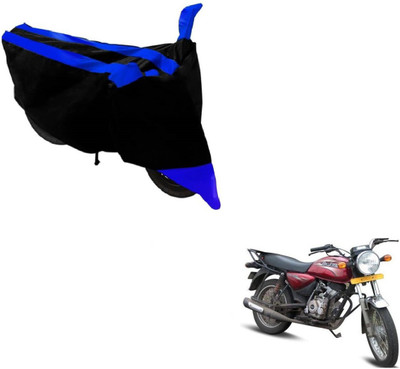 MOCKHE Two Wheeler Cover for Bajaj(Boxer, Black, Blue)