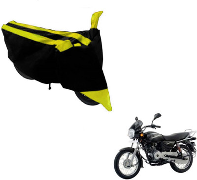 Amanzo Two Wheeler Cover for Bajaj(Boxer, Black, Yellow)