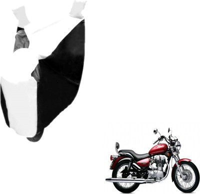 NIKS Two Wheeler Cover for Royal Enfield(Twin spark, Black, White)