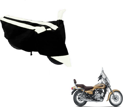 MOCKHE Two Wheeler Cover for Bajaj(Avenger 220 Cruise, Black, White)