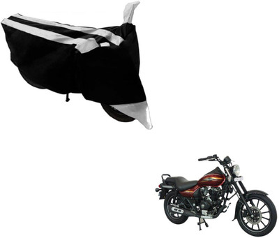 Amanzo Two Wheeler Cover for Bajaj(Avenger 150 Street, Black, Silver)