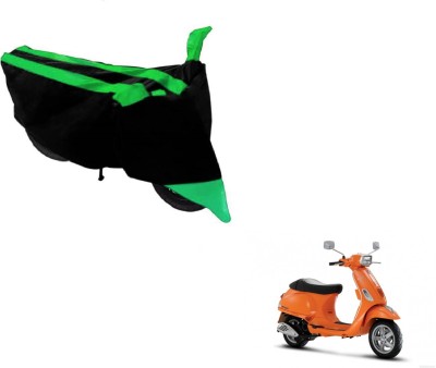 AUTYLE Two Wheeler Cover for Universal For Bike(Vespa SXL, Black, Green)