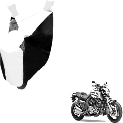 MOCKHE Two Wheeler Cover for Yamaha(VMAX, Black, White)