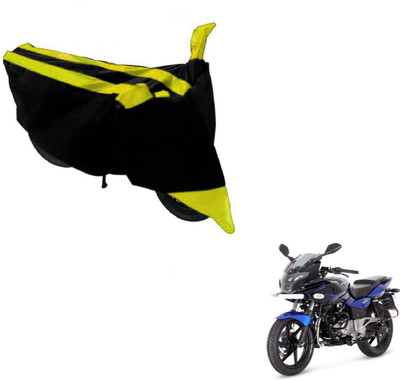 MOCKHE Two Wheeler Cover for Bajaj(Pulsar, Black, Yellow)