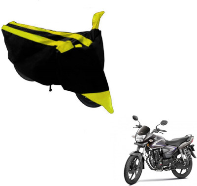 Amanzo Two Wheeler Cover for Honda(CB Shine, Black, Yellow)