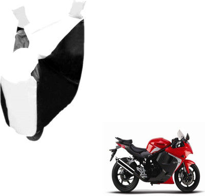 MOCKHE Two Wheeler Cover for Hyosung(GT250R, Black, White)