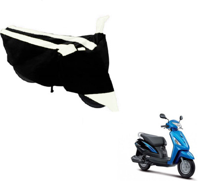 Flipkart SmartBuy Two Wheeler Cover for Suzuki(Zeus, Black, White)