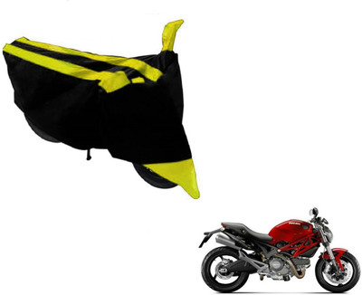 MOCKHE Two Wheeler Cover for Ducati(Monster 795, Black, Yellow)