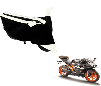 MOCKHE Two Wheeler Cover for KTM(RC 200, Black, White)