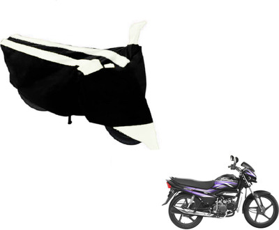 NIKS Two Wheeler Cover for Hero(Super Splendor, Black, White)