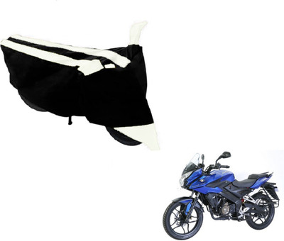 Amanzo Two Wheeler Cover for Bajaj(Pulsar AS 150, Black, White)