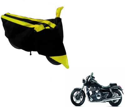 MOCKHE Two Wheeler Cover for Triumph(Black, Yellow)