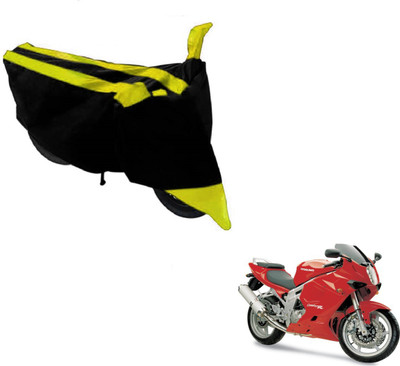 MOCKHE Two Wheeler Cover for Hyosung(GT650R, Black, Yellow)