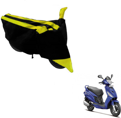 MOCKHE Two Wheeler Cover for Hero(Maestro Edge, Black, Yellow)