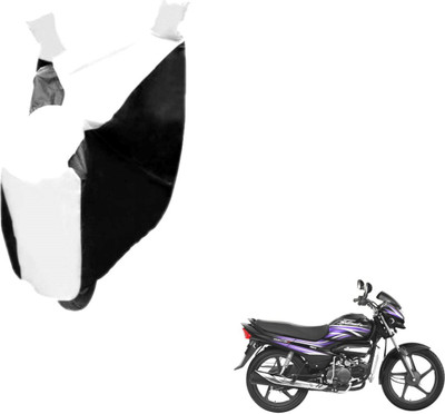Auto Hub Two Wheeler Cover for Hero(Super Splendor, Black, White)