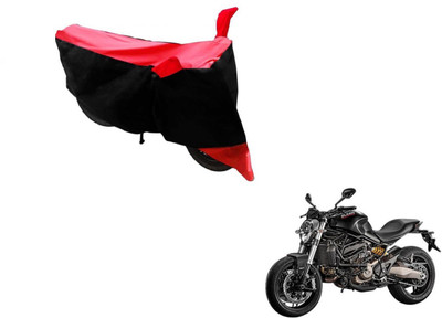 Flipkart SmartBuy Two Wheeler Cover for Ducati(Monster 821, Black, Red)