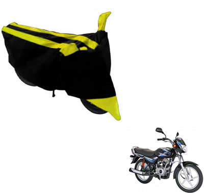 MOCKHE Two Wheeler Cover for Bajaj(CT100, Black, Yellow)