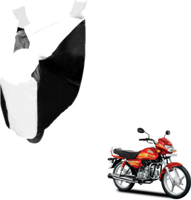 Auto Hub Two Wheeler Cover for Hero(CD deluxe, Black, White)