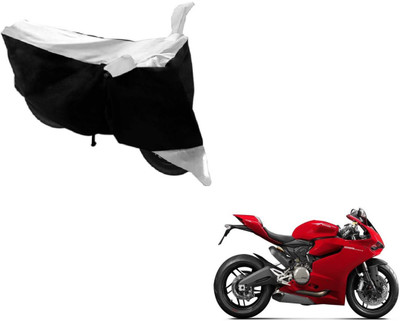 Flipkart SmartBuy Two Wheeler Cover for Ducati(899 Panigale, Black, White)