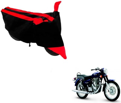 Amanzo Two Wheeler Cover for Royal Enfield(Black, Red)