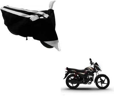 MOCKHE Two Wheeler Cover for Mahindra(Pantero, Black, Silver)