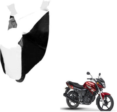Auto Hub Two Wheeler Cover for Yamaha(SZ X, Black, White)