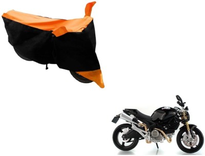 MOCKHE Two Wheeler Cover for Ducati(Monster 82, Black, Orange)