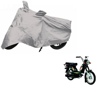 Auto Hub Two Wheeler Cover for TVS(Heavy Duty Super XL, Silver)