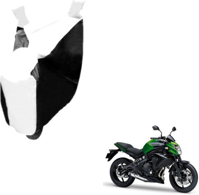 MOCKHE Two Wheeler Cover for Kawasaki(Z250, Black, White)