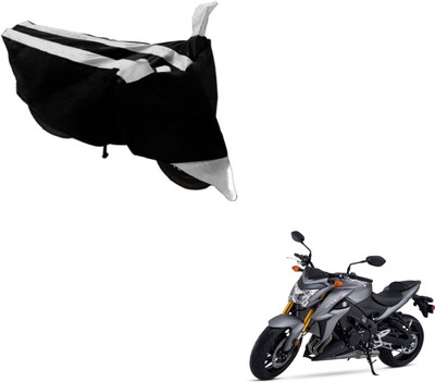 Flipkart SmartBuy Two Wheeler Cover for Suzuki(GSX, Black, Silver)