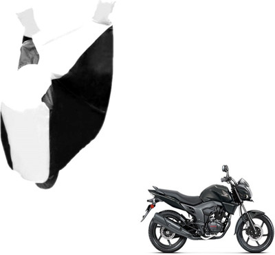 Auto Hub Two Wheeler Cover for Honda(CB Trigger, Black, White)
