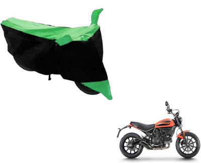 MOCKHE Two Wheeler Cover for Ducati(Scrambler, Black, Green)