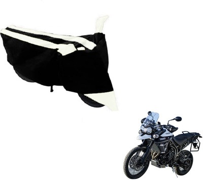 Flipkart SmartBuy Two Wheeler Cover for Triumph(Tiger 800 XCA, Black, White)