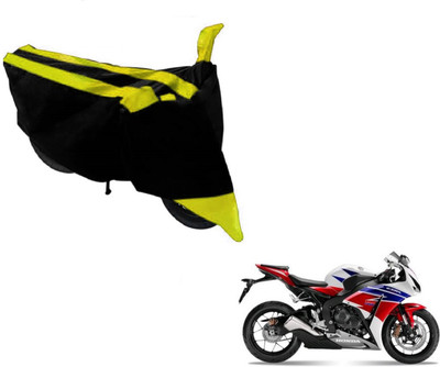 MOCKHE Two Wheeler Cover for Honda(CBR 1000RR, Black, Yellow)