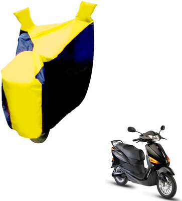 NIKS Two Wheeler Cover for Hero(Electric Optima, Black, Yellow)