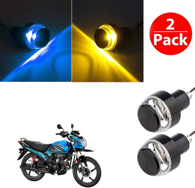 Vagary Bar End Turn Signal Grip 0127 Indicator Light Motorbike LED for Hero (12 V, 2 W)(Passion Pro TR, Pack of 2)