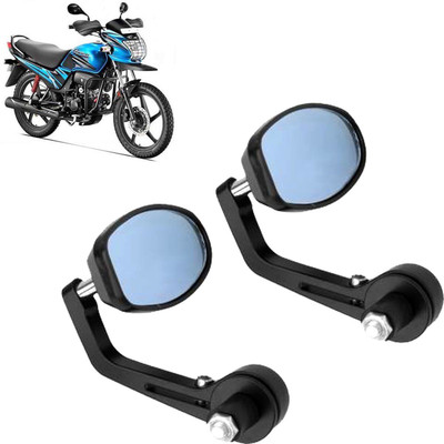 DvineAutoFashionZ Manual Rear View Mirror, Dual Mirror, Driver Side For Hero Universal For Bike(Left, Right)