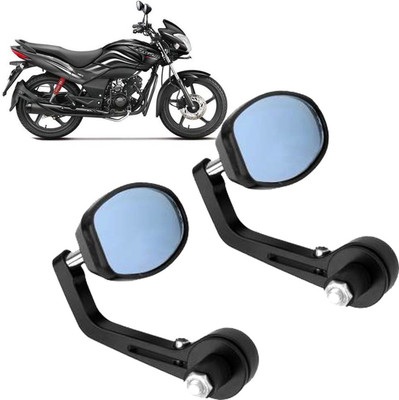 DvineAutoFashionZ Manual Rear View Mirror, Dual Mirror, Driver Side For Hero Universal For Bike(Left, Right)