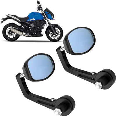 DvineAutoFashionZ Manual Rear View Mirror, Dual Mirror, Driver Side For Mahindra Universal For Bike(Left, Right)