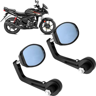 DvineAutoFashionZ Manual Rear View Mirror, Dual Mirror, Driver Side For Hero Ignitor(Left, Right)