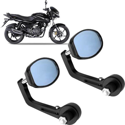 DvineAutoFashionZ Manual Rear View Mirror, Dual Mirror, Driver Side For Bajaj Pulsar 150(Left, Right)