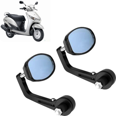 DvineAutoFashionZ Manual Rear View Mirror, Dual Mirror, Driver Side For Yamaha Universal For Bike(Left, Right)
