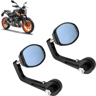DvineAutoFashionZ Manual Rear View Mirror, Dual Mirror, Driver Side For KTM Duke 200(Left, Right)