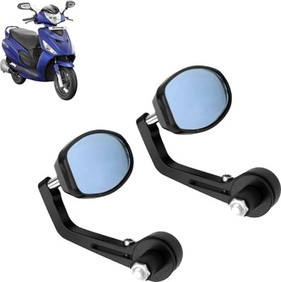 DvineAutoFashionZ Manual Rear View Mirror, Dual Mirror, Driver Side For Hero Universal For Bike(Left, Right)